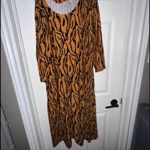 2 x animal print dress